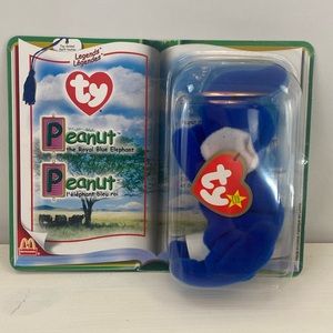 Ty Beanie Peanut Blue Elephant Still in Box 2000 McDonald’s Legends Collection